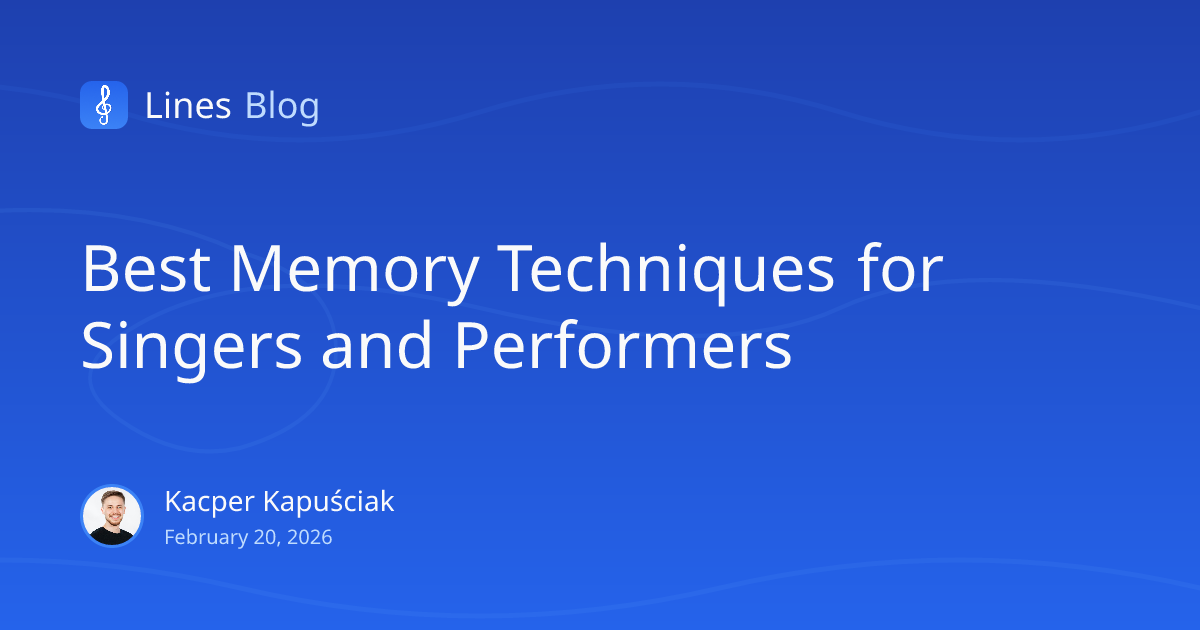 Best Memory Techniques for Singers and Performers